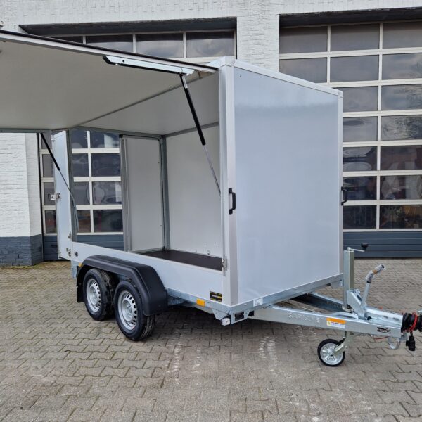 Saris Koffer GO 306 154 180 2000 2 306x154x180cm GFK grau Seitenklappe (M) 2000kg