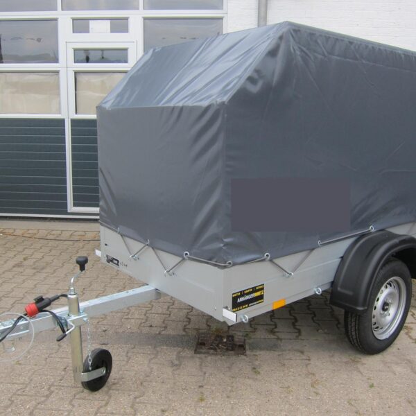 Aluliner Planen Anhänger GT 750 211x126x150cm +Hochplane aero grau (XS) 750kg