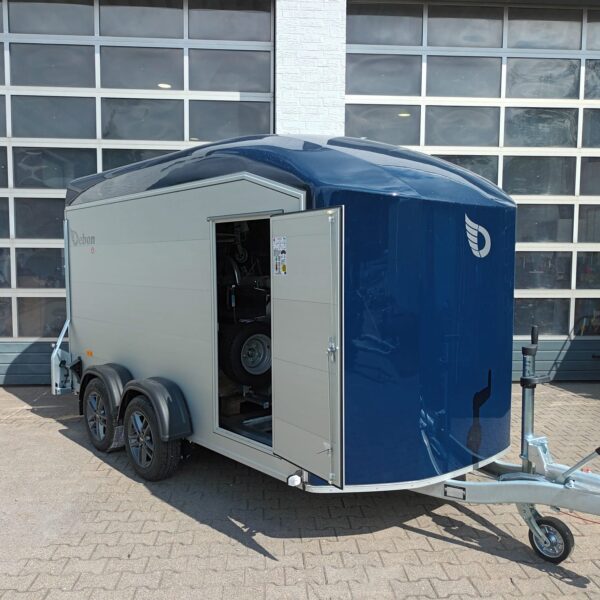 Cargo Roadster 700 plus 375x180x200cm Alu Poly kingblue Seitentür Alufelgen darkline Pullman 2600kg