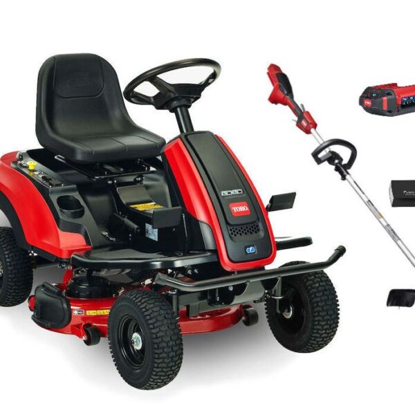 Toro eRS3000SD Aufsitzmäher inkl. Flex-Force 51835T Freischneider Set